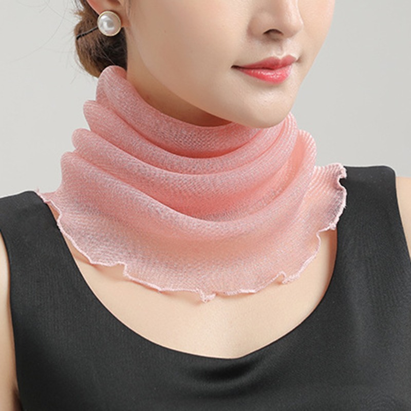 Spring Summer Chiffon Neck Col - Ascot Neck Scarf のレビューと価格