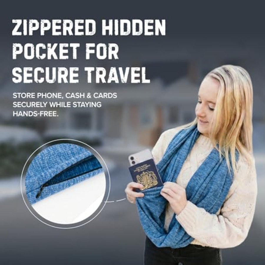 Infinity Travel Scarf Loop wit - Infinity Scarf Knit のレビューと価格