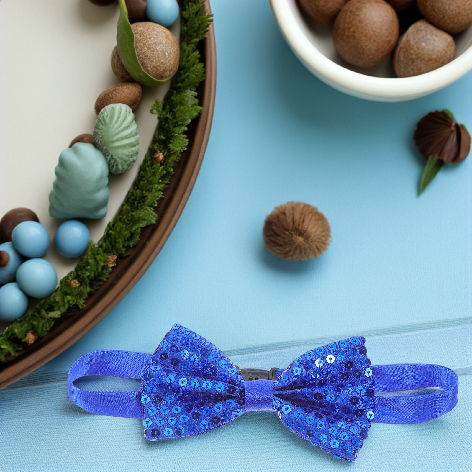 5Pcs Children's Sequin Bow Tie - Bow Tie Pre Tied のレビューと価格