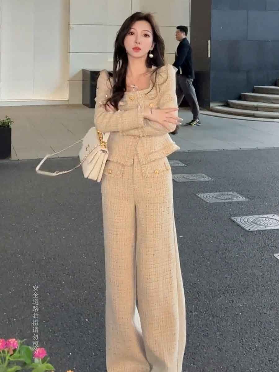 2024 Winter Women's Fashion an - Pocket Square Set のレビューと価格