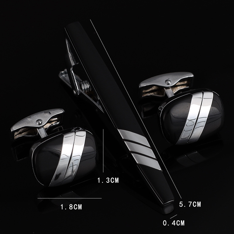 Mens Ties Clip Cufflinks Set S - Tie Bar Set Gift のレビューと価格