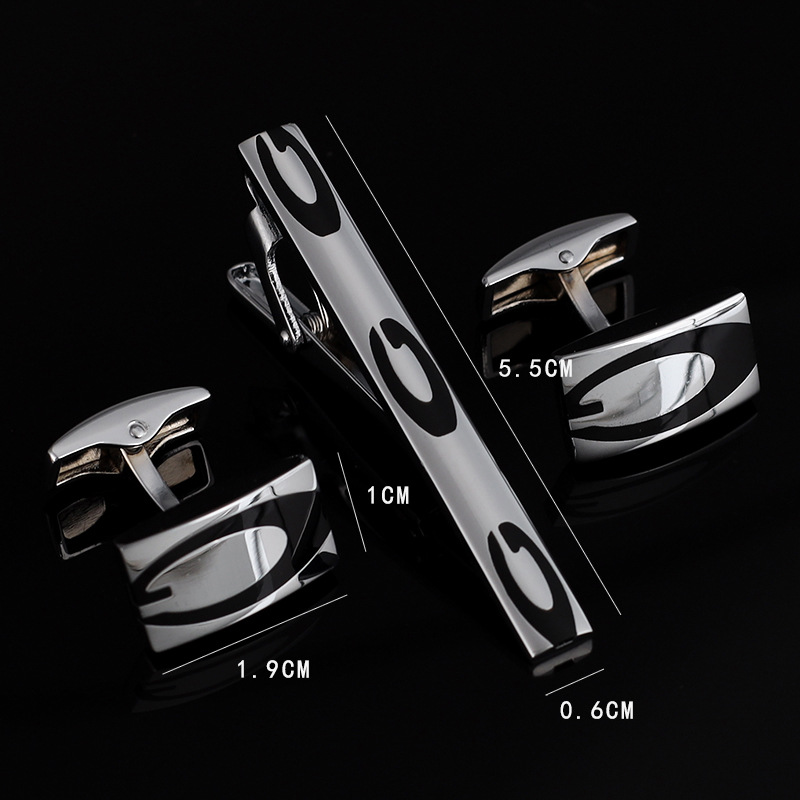 Mens Ties Clip Cufflinks Set S - Tie Bar Set Gift のレビューと価格