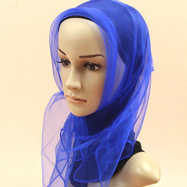 1pc 60x60cm Candy Colors Sheer - Ascot Neck Scarf のレビューと価格
