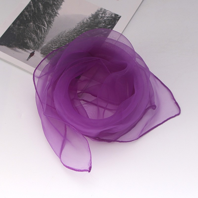 1pc 60x60cm Candy Colors Sheer - Ascot Neck Scarf のレビューと価格