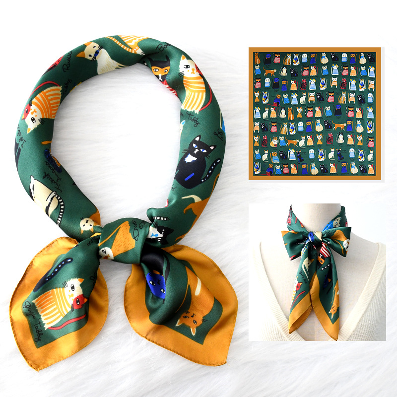 Luxury Silk Square Scarf Women - Scarf Silk Square のレビューと価格
