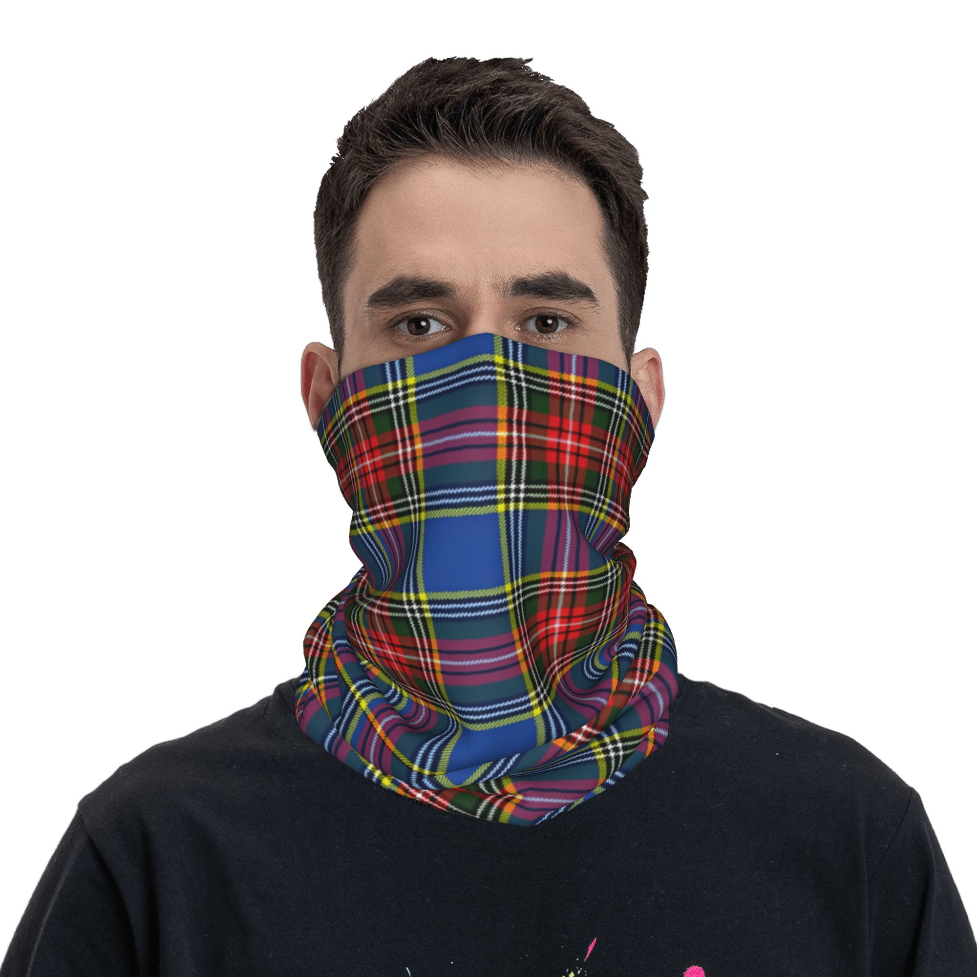 Custom Royal Tartan Plaid Wint - Neck Warmer Tube のレビューと価格