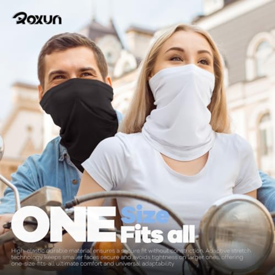 ROXUN 4 Pack Neck Gaiter, Cool - Face Scarf Mask のレビューと価格