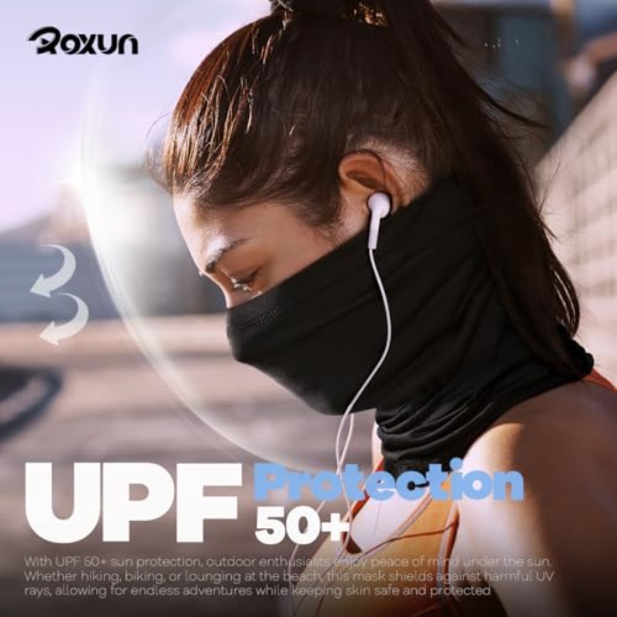 ROXUN 4 Pack Neck Gaiter, Cool - Face Scarf Mask のレビューと価格