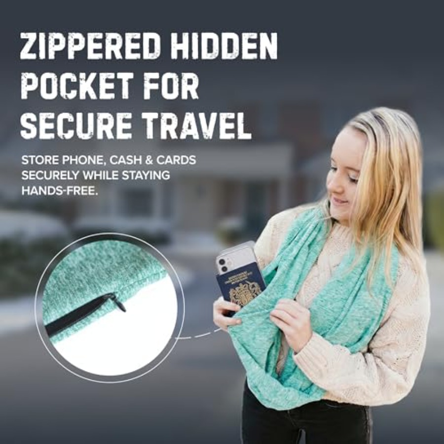 Infinity Travel Scarf Loop wit - Infinity Scarf Knit のレビューと価格