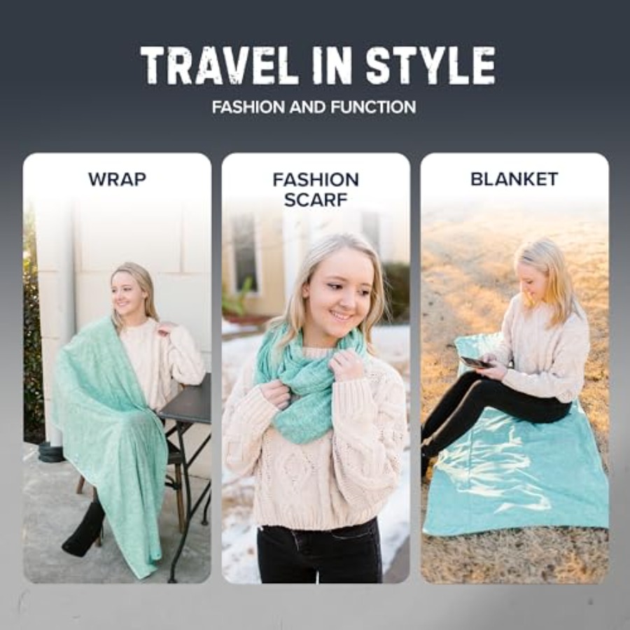 Infinity Travel Scarf Loop wit - Infinity Scarf Knit のレビューと価格