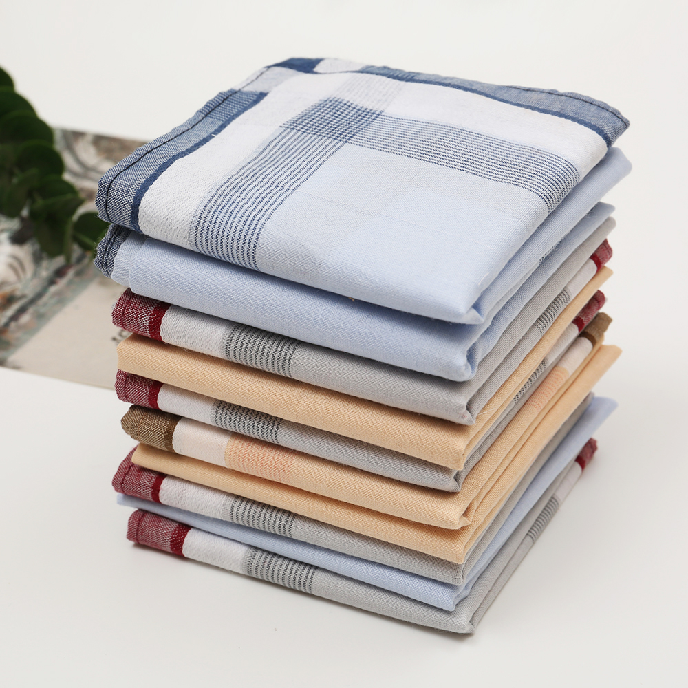 Men's Pure Cotton Yarn-Dyed Ha - Handkerchief Cotton Men のレビューと価格