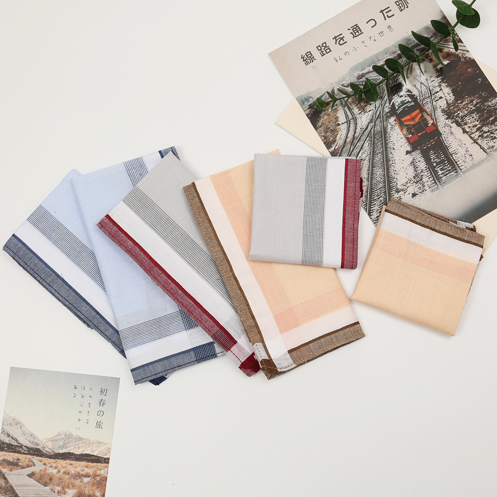 Men's Pure Cotton Yarn-Dyed Ha - Handkerchief Cotton Men のレビューと価格