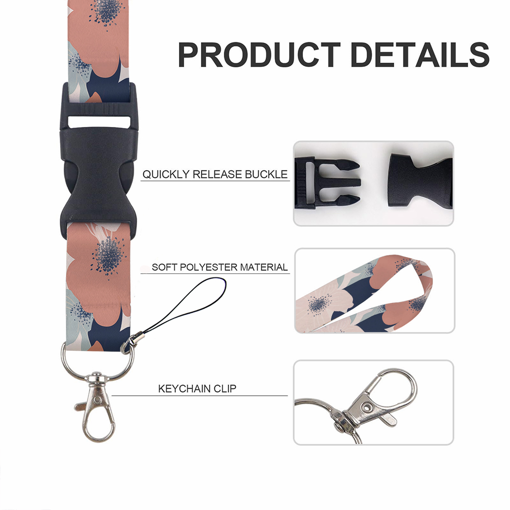 Small animals inside flowers P - Lanyard Badge Holder のレビューと価格