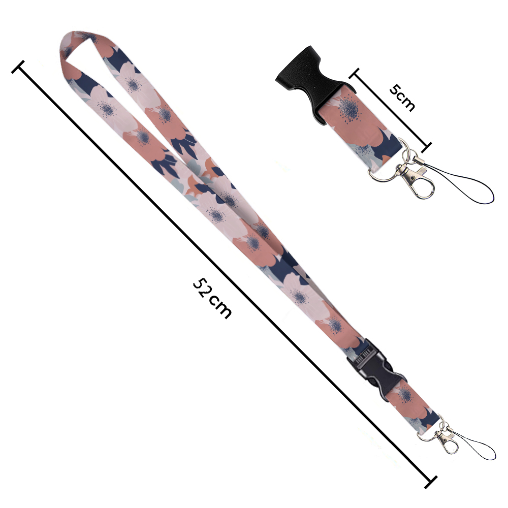 Small animals inside flowers P - Lanyard Badge Holder のレビューと価格