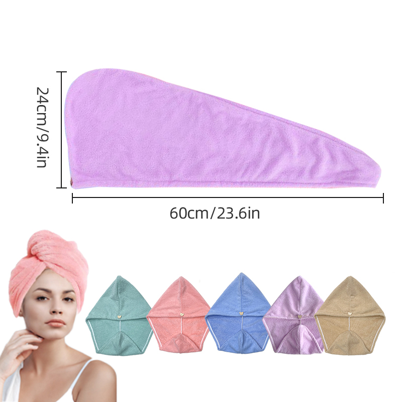 Microfiber Hair Towel Wrap for - Head Wrap Turban のレビューと価格