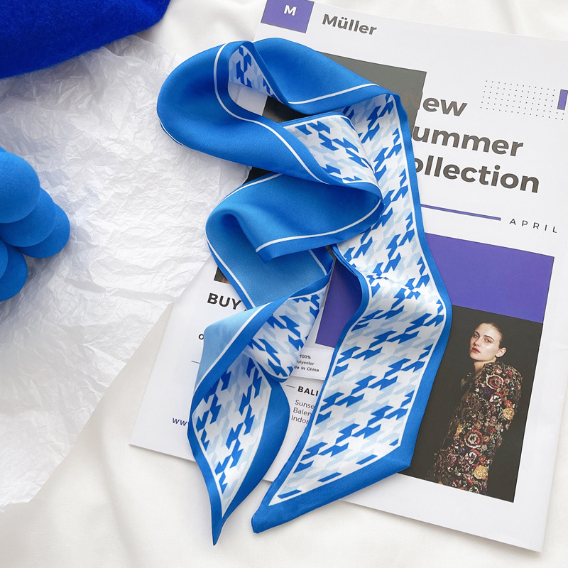 Klein blue silk scarf new chec - Silk Tie Striped のレビューと価格