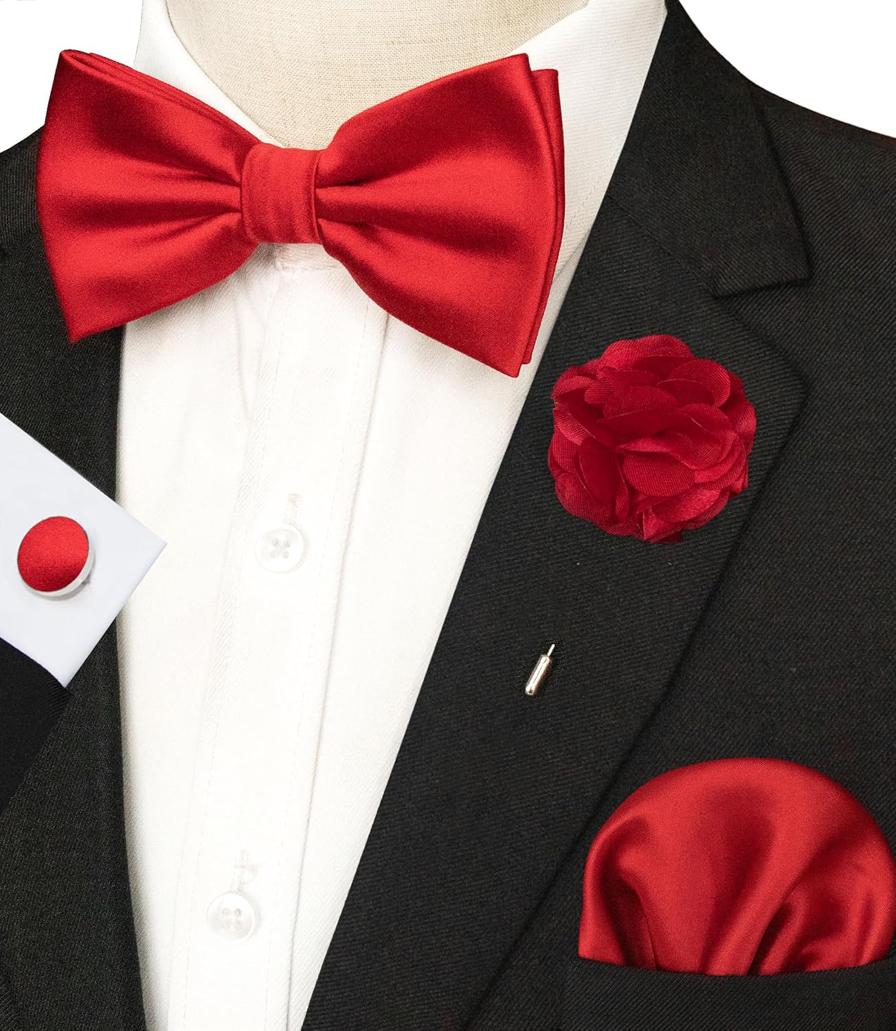 Solid Color Pre-tied Bow Tie a - Bow Tie Pre Tied のレビューと価格