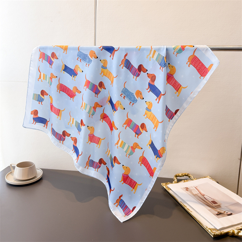 Ladies Cotton Dog Printed Squa - Bandana Cotton のレビューと価格