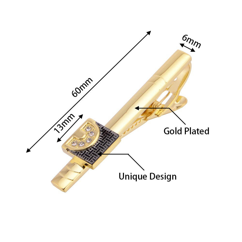 Gold Tone Cufflinks Tie Bar Se - Tie Bar Set Gift のレビューと価格
