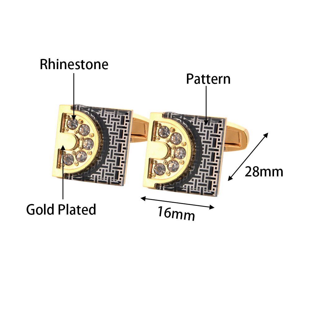 Gold Tone Cufflinks Tie Bar Se - Tie Bar Set Gift のレビューと価格