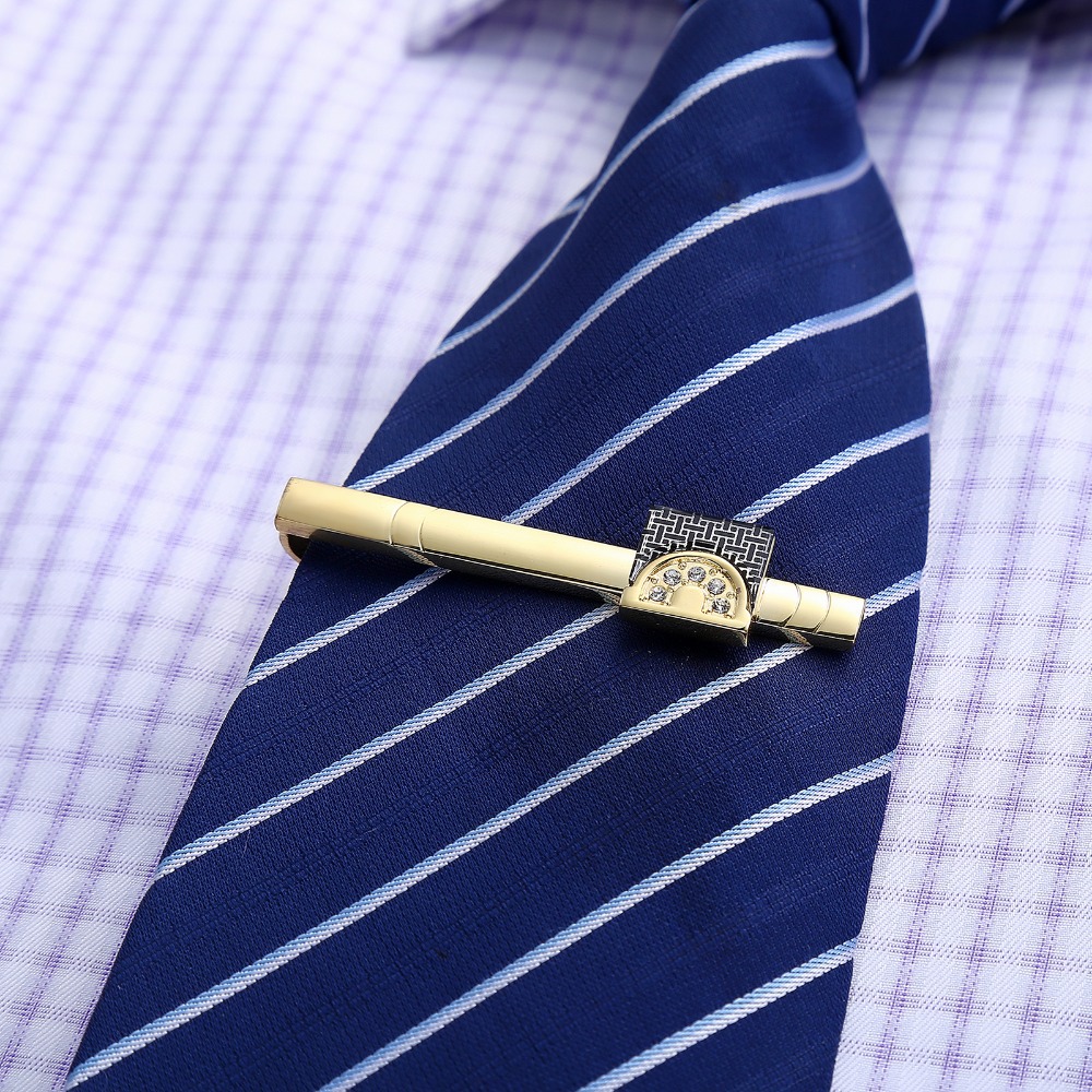 Gold Tone Cufflinks Tie Bar Se - Tie Bar Set Gift のレビューと価格