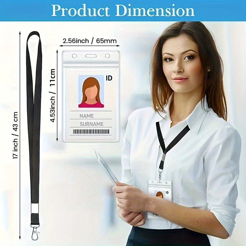 transparent waterproof name ba - Lanyard Badge Holder のレビューと価格
