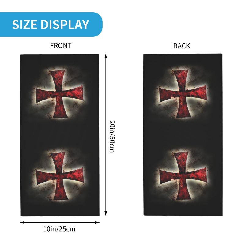 Custom Knights Templar Flag Ba - Neck Warmer Tube のレビューと価格