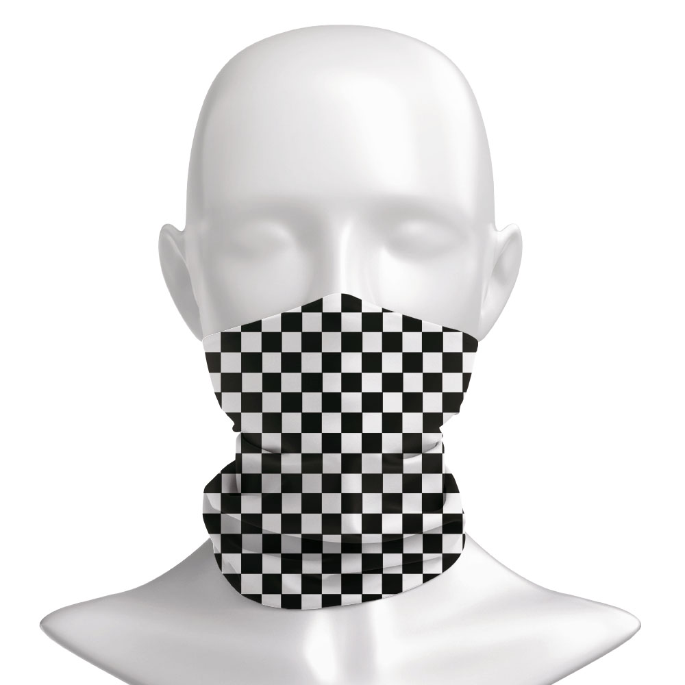 Checkered Ska Printed Headband - Neck Warmer Tube のレビューと価格
