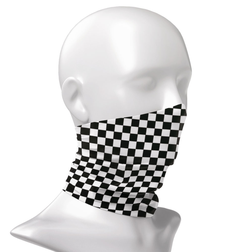 Checkered Ska Printed Headband - Neck Warmer Tube のレビューと価格