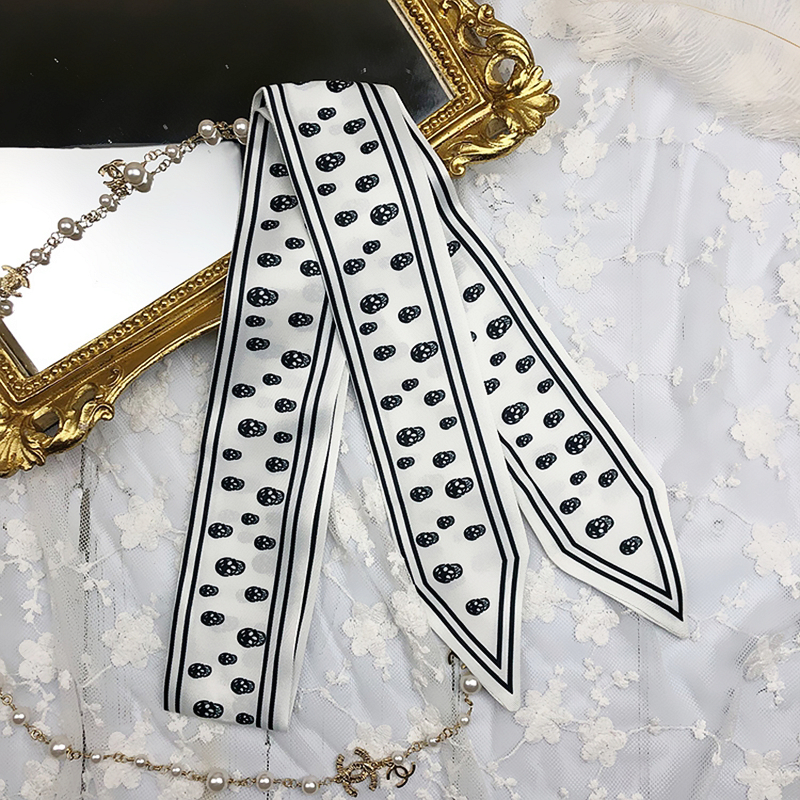 115cm Tied bag Handle silk sca - Silk Tie Striped のレビューと価格